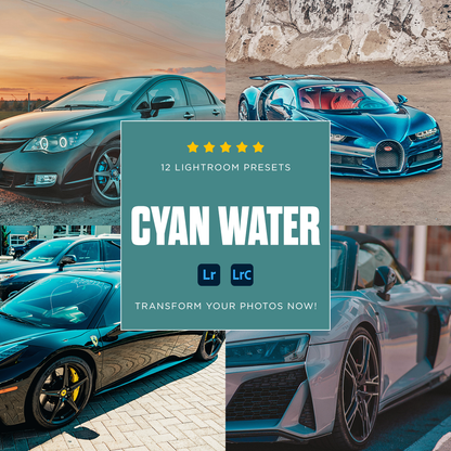 Cyan Water - 12 Presets Pack