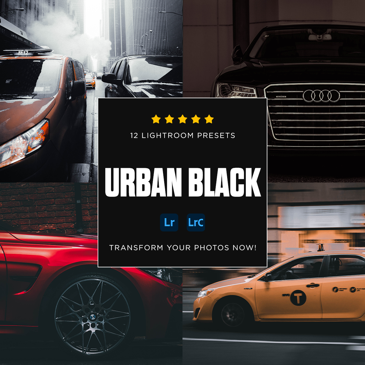 Urban Black - 12 Presets Pack